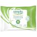 Simple Cleansing Facial Wipes Oil Balancing 25 ct