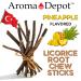 Aroma Depot Cherry Flavored Licorice Root Chew Sticks - 4 oz. for Oral Health 100% Pure Natural 6.5-7 inches Long Cherry 4 Ounce (Pack of 1) - Buy Online on GoSupps.com