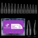 Gelike ec Long Stiletto Nail Tips Full Cover: Soft Gel Nail Tips Clear Stiletto Nail Tips 240PCS 12 Sizes - Pre Shaped Gel X Straight Long False Nails For Salon Extension Press on Acrylic Nails Gel Polish