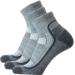 SOLAX 72% Men's and Women's Merino Wool Hiking Socks Outdoor Trail Trekking Cushioned Breathable Quarter Socks 3 Pack 10-13 Asst146