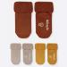 Buy Cotton Anti-Slip Baby Socks | Winter Warm Toddler Socks | 3 Pairs for Newborn & Young Girls (2-3 Years) - Brown - Buy Online on GoSupps.com