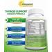 Premium Thyroid Support Supplement with Iodine (180 Capsules) - Herbal & Vitamin Complex for Healthy Hormone Balance & Energy Boost - Includes B12, Ashwagandha, Bladderwrack & Kelp - Buy Online on GoSupps.com