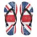 Mnsruu British flag union jack flip flops flip sandals home slippers hotel spa bedroom travel xxl for men women xx-large multicolored