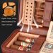 Cigar Boxs Humidors Travel Cigar Humidor Case with Humidifier Portable Cigar Humidor for 4-6 Cigars Cigar Box Men 6 Cigars a - Buy Online on GoSupps.com
