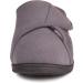 EUROPEAN SOFTEST Women's 80-D Memory Foam Diabetic Slipper - Extra Wide Width with Adjustable Closures, Warm Plush Fleece, Arthritis Support - Machine Washable - Grey/White - Size 9 - Buy Online on GoSupps.com