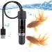10W Aquarium Heater Fish Tank Heater Mini Tank Heater Heating Rod Constant Temperature Heater USB Interface Design Rechargeable Heating Accessory for Aquarium and Small Fish Tanks