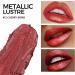 Anglicolor Metallic Glitter Lipstick - Highly Pigmented Red Lipstick (#12 CHERRY BOMB) - Buy Online on GoSupps.com