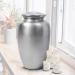 Cremation Urn for Adult Ashes Pewter Urn for Human Ashes Cremation Urns for Human Ashes Metal Hand Painted Burial and Funeral Cremation Urn With Elegant Finish - 10 Inch (25 CM) - Silver 10" Plain Silver - Buy Online on GoSupps.com