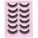 Fluffy Natural Look False Eyelashes - Curly Wispy Faux Mink Lashes - 6 Pairs Pack for Volume - Buy Online on GoSupps.com