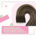 Youngsee Ombre Tape In Hair Extensions - Real Hair Dark Brown to Blond 50g 20pcs - Perfect for Balayage & Cancer Patients - Buy Online on GoSupps.com