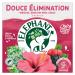 Elephant Gentle Elimination Infusion Meadowsweet Hibiscus and Blackcurrant Flavor 100% Natural Ingredients 20 Sachets