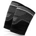 Athemetic Upper Thigh Compression Sleeve  Pair of Hamstring Compression Sleeve Supports Muscle Pain Great for Running, Groin Pain  Quad Compression Sleeve for Men & Women Thigh Braces for Thigh Pain Black Medium