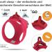 Buy Curli Vest Harness Air-Mesh Red M | Stylish & Comfortable Pet Accessory - International Shipping - Buy Online on GoSupps.com