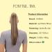 CAISHA 20" Hairpiece Ponytail Clip On Extensions With Butterfly Claw Straight Brown Blond Mix H157 brown blond mix #33H27 H157 - Buy Online on GoSupps.com