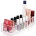 Kurtzy transparent acrylic eyeshadow make -up organizer with 8 compartments - L21.5 x W8.5 cm - compact drawer & desk Organizer make -up cosmetics storage for eyeshadow rouge & bronzer