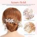 minkissy 1 Set Comb Set Wedding Hair Comb Rhinestones Wedding Side Comb Flower Hair Combs Bridesmaids Hair Jewelry Rhinestone Hair Pins Flower Hair Accessories Wedding Hair Pin White Alloy - Buy Online on GoSupps.com