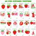 Strawberry Sweet One Cupcake Toppers 48Pcs Sweet One Birthday Strawberry Cupcake Toppers Berry First Cupcake Picks Strawberry Birthday Party Decoration Baby Cute Berry Themed Party Supplies - Buy Online on GoSupps.com