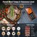 Wireless Meat Thermometer with Timer & Alarm - IP67 Waterproof 210m Bluetooth Signal - 2-Piece Grill & Frying Thermometer - Buy Online on GoSupps.com