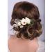 Kercisbeauty Cute Flower Hair Piece Side Hair Comb Wedding Bridal Floral Decorative Comb Women Girls Festival Headpiece Party