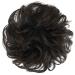 FESHFEN Messy Bun Hair Piece - 100% Human Hair Extension in Dark Brown - Buy Online on GoSupps.com