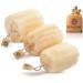 Natural Real Egyptian Shower Loofah Sponge Body Scrubber That Will Get You Clean and Not Just Spread Soap 3 Count(1 Pack)