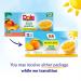 Dole Fruit Bowls Diced Peaches in 100% Juice | Gluten-Free Healthy Snack | 4 Oz - 12 Cups - Buy Online on GoSupps.com