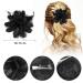 Sibba Flower Hats Clip & Hair Accessories Set | Black Flower Hair Clips for Tea Parties Weddings & Special Occasions - Perfect Gifts for Ladies & Girls - Buy Online on GoSupps.com