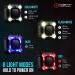 ZIREN 140dB Bike Horn with LED Light | Super Loud Electric Horn for Safety | Remote Switch & USB Rechargeable - Buy Online on GoSupps.com