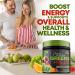 Superfood Greens Powder Supplement with Spirulina, Wheat Grass, Chlorella - Vegan Non-GMO Blend with Digestive Enzymes & Antioxidants - 30 Servings - Buy Online on GoSupps.com