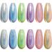 Vishine Holographic Gel Nail Polish Set of 6 Colors Rose Gold Purple Silver Green Blue Gel Polish with Mermaid Unicorn Effect Glitter Nail Gel for Nail Slaon Home Manicure 8ml 6 Color Set - 8ml - Buy Online on GoSupps.com
