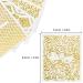 KISSBUTY Gold Flowers Nail Art Sticker - 20 Sheets Metallic Floral Vine Decals for Manicure - Buy Online on GoSupps.com