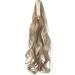 Long Short Claw Ponytail Hair Extension 18 Synthetic Straight Curly Hairpiece - Dark Brown Blonde Mix - Buy Online on GoSupps.com