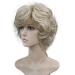 Short Layered Shaggy Wavy Bob Wig | Full Synthetic Capless Wig for White Women | Blonde Highlights L16-613 - Buy Online on GoSupps.com