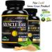 Large 2-Pack Muscle Ease 24/7 Natural Relaxant Magnesium Glycinate - 300mg Maximum Strength - Gluten Free - 60 Capsules - Buy Online on GoSupps.com