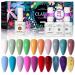 CLARFY 10ML Gel Nail Polish Kit 20+3 Spring Summer UV Nail Polish with Base Matte and Glossy Top Coat Set Red Pink Purple Blue White Safe Nail Polish for Nail Art Home DIY Salon Gifts for Girl
