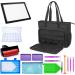 TORIBIO Carrying Bag for Diamond Painting A4 LED Light Pad - Storage Bag for Diamond Painting Tools and Supplies - Embroidery Protective Case - 15.4x12.2x4.7 Black - Buy Online on GoSupps.com