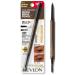 Revlon ColorStay Micro Eyebrow Pencil with Built In Spoolie Brush  Infused with Argan and Marula Oil  Waterproof  Smudgeproof  454 Medium Brown (Pack of 1)