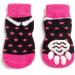 Harfkoko Pet Heroic Anti-Slip Knit Socks for Dogs & Cats | Rubber Reinforced Paw Protectors | Indoor Wear for Small, Medium & Large Pets | Dot Pink - Buy Online on GoSupps.com