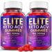 (2 Pack) Elite Keto ACV Gummies - Official Formula Vegan - Elite Keto Plus ACV Keto Elite Gummies with Apple Cider Vinegar Weight Shark Loss Tank Vitamin B12 B6 Beet Root Juice (120 Gummies)