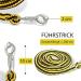 Stylish Leadership Knit with Panic Hooks for Horses - Binding Trick Leash for Ponies Donkeys & Goats (Yellow/Black) - Buy Online on GoSupps.com
