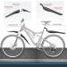 Adjustable Universal Bike Fender Set with Reflective Tape - Full Cover Mud Guards for MTB & Road Bikes (22-27.5 inch) - Buy Online on GoSupps.com