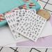 VGOL 12 Sheets Self-Adhesive Nail Art Stickers Flower Butterfly Moon Star Pattens Nail Decals Hollow Manicure DIY Nail Decoration for Acrylic Nails Black White Rose Gold - Buy Online on GoSupps.com