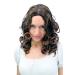 WIG ME UP - F45-2T30 Wig brunette mix middle parting curly long hair