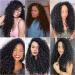 18 Synthetic Deep Twist Crochet Hair Extensions - 5 Packs Natural Black Deep Wave Bohemian Crochet Braids - 18 Inch - Buy Online on GoSupps.com
