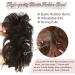 RUWISS Informal Hair Pick - 100% Real Hair Rose Dot Scrunchies for Women | Darkest Brown - 1 Piece - Buy Online on GoSupps.com