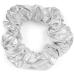 styleBREAKER ladies metallic XXL hair tie in retro style elastic scrunchie ponytail holder hairband 04027003 colour: silver metallic