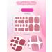 Kalolary Toenail Polish Stickers - 16 Sheets Full Cover Self Adhesive Toe Nail Art Decals for Pedicure - DIY Feet Nail Design Decorations - Buy Online on GoSupps.com
