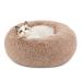 Bedsure Calming Dog Beds for Small Medium Large Dogs - Round Donut Washable Dog Bed Anti-Slip Faux Fur Fluffy Donut Cuddler Anxiety Cat Bed Fits up to 15-100 lbs