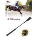 RIDIN Genuine Leather Riding Crop for Horses - Equestrian Whip in Black - Buy Online on GoSupps.com