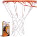 BETTERLINE Basketball Net Replacement - Heavy Duty Indoor and Outdoor All Weather Anti Whip Thick Nets Fit Standard 12-Loop Hoop Rims White